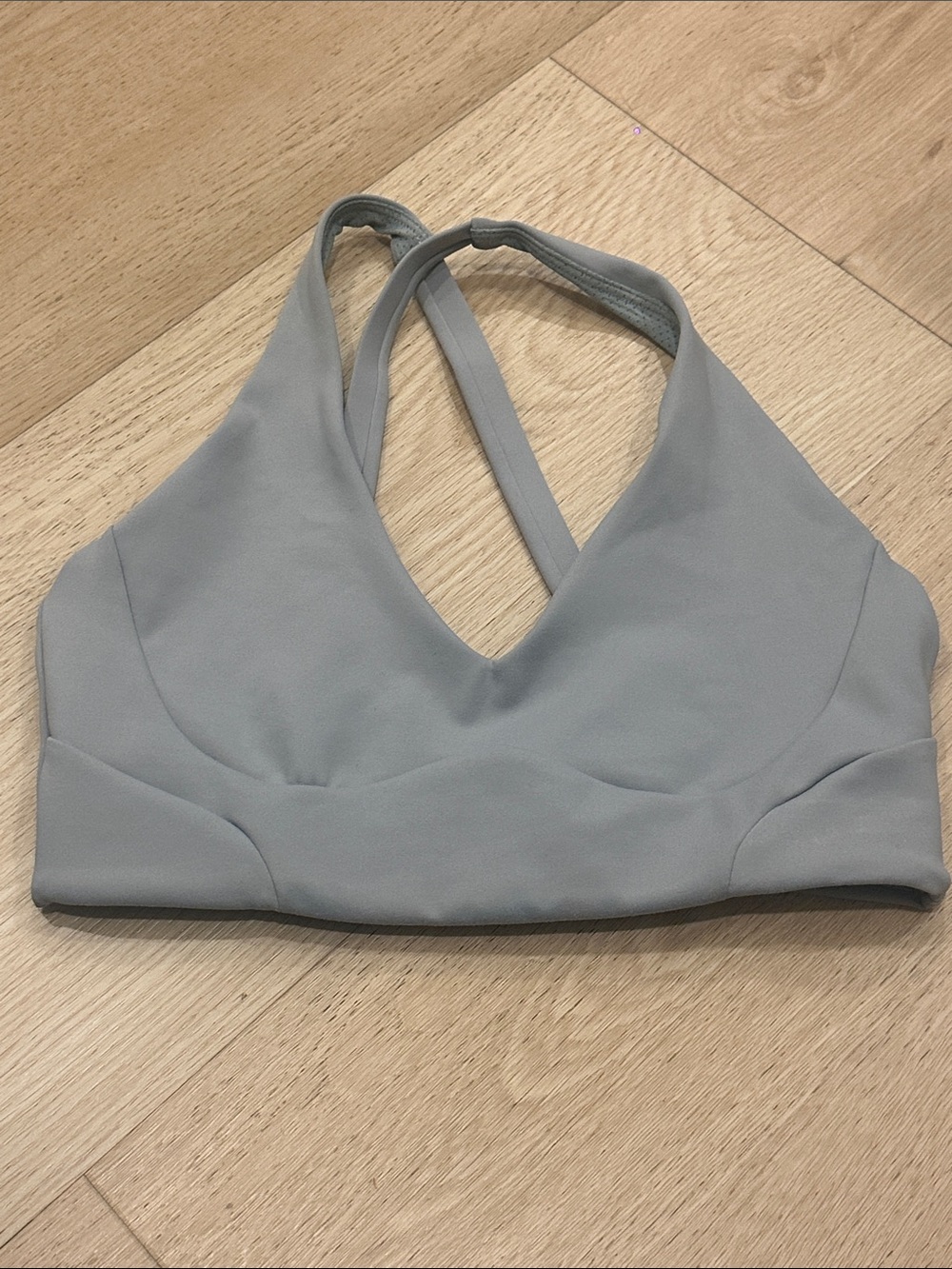 CSB Light Gray Crossback Bralette - Comfortable Low-Impact Support